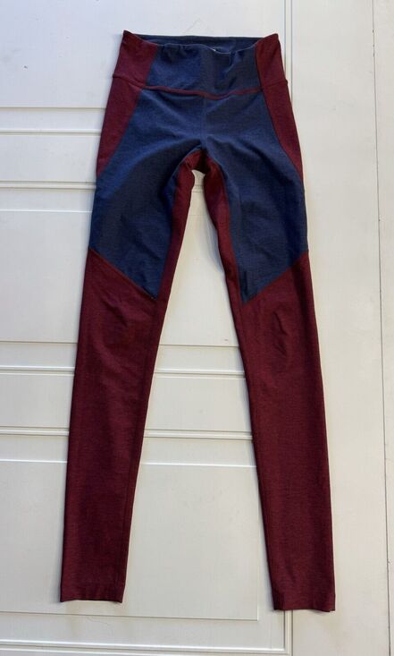 Outdoor Voices Pants - Outdoor Voices Womens Sz XS Colorblock Ankle Mid Rise Leggings Yoga Blue Red